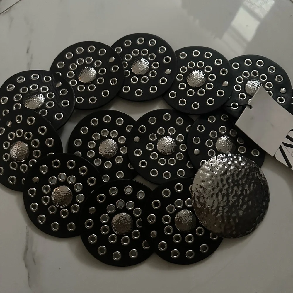 Zara Black and Silver Statement Belt